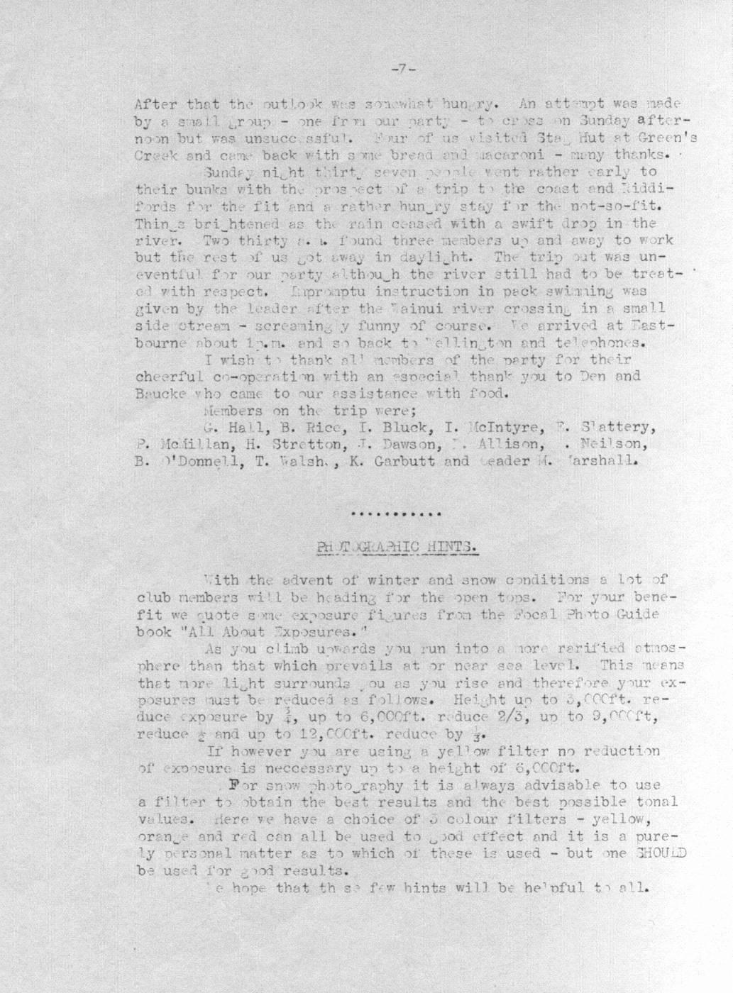 Scanned journal page 2 of 2: Orongorongo - Tapokapoka - Mukamuka - South Saddle