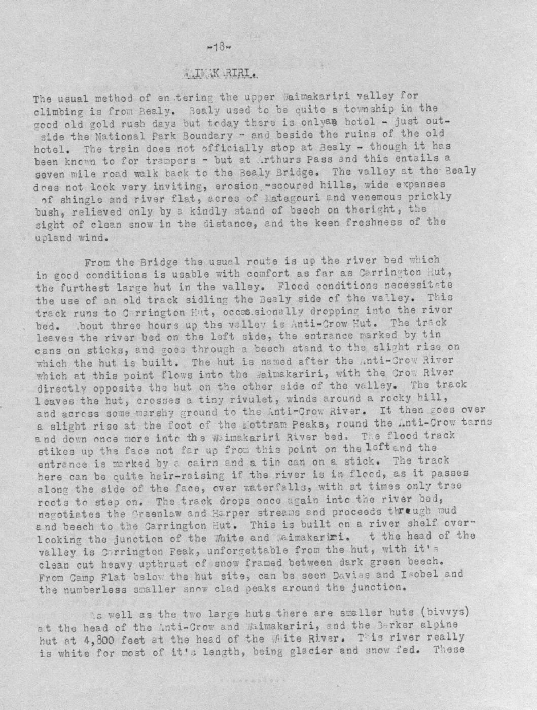 Scanned journal page 2 of 2: Alpine Instruction Course