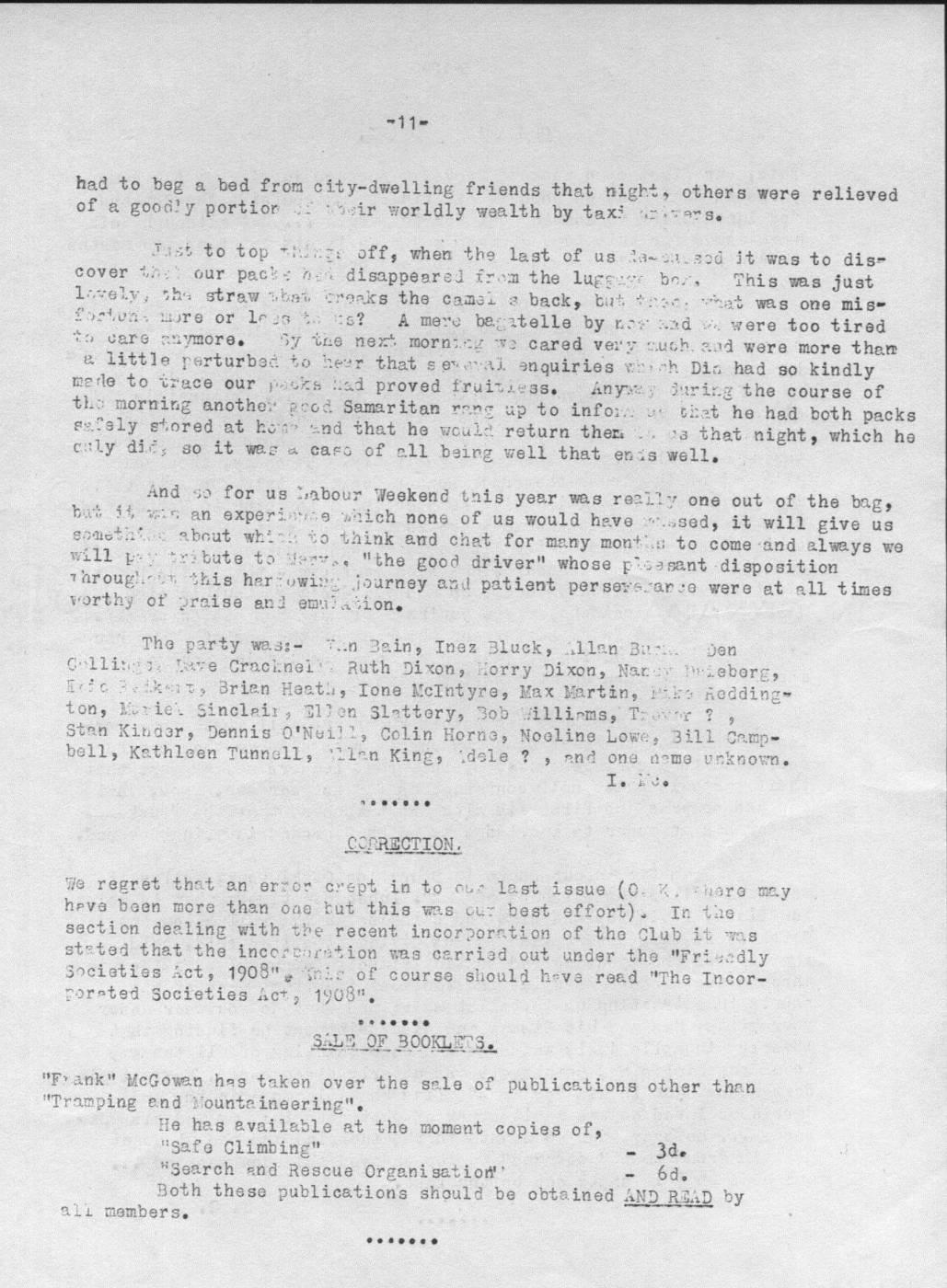 Scanned journal page 5 of 5: The Fantastical Flying Bed (Labour Weekend 1948)