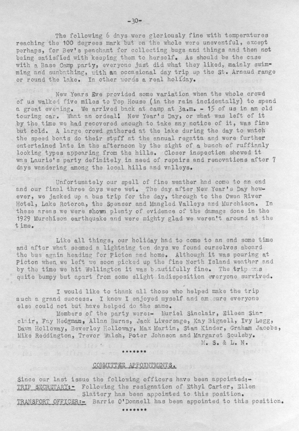 Scanned journal page 2 of 2: Lake Rotoiti. Christmas, 1948