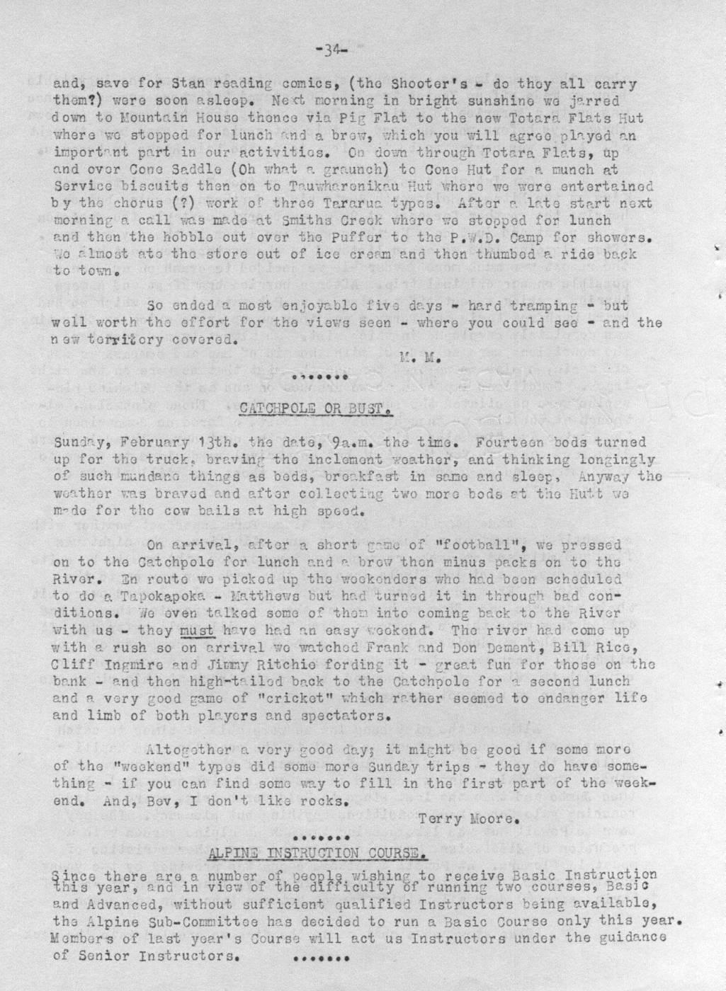 Scanned journal page 1 of 1: Catchpole or Bust
