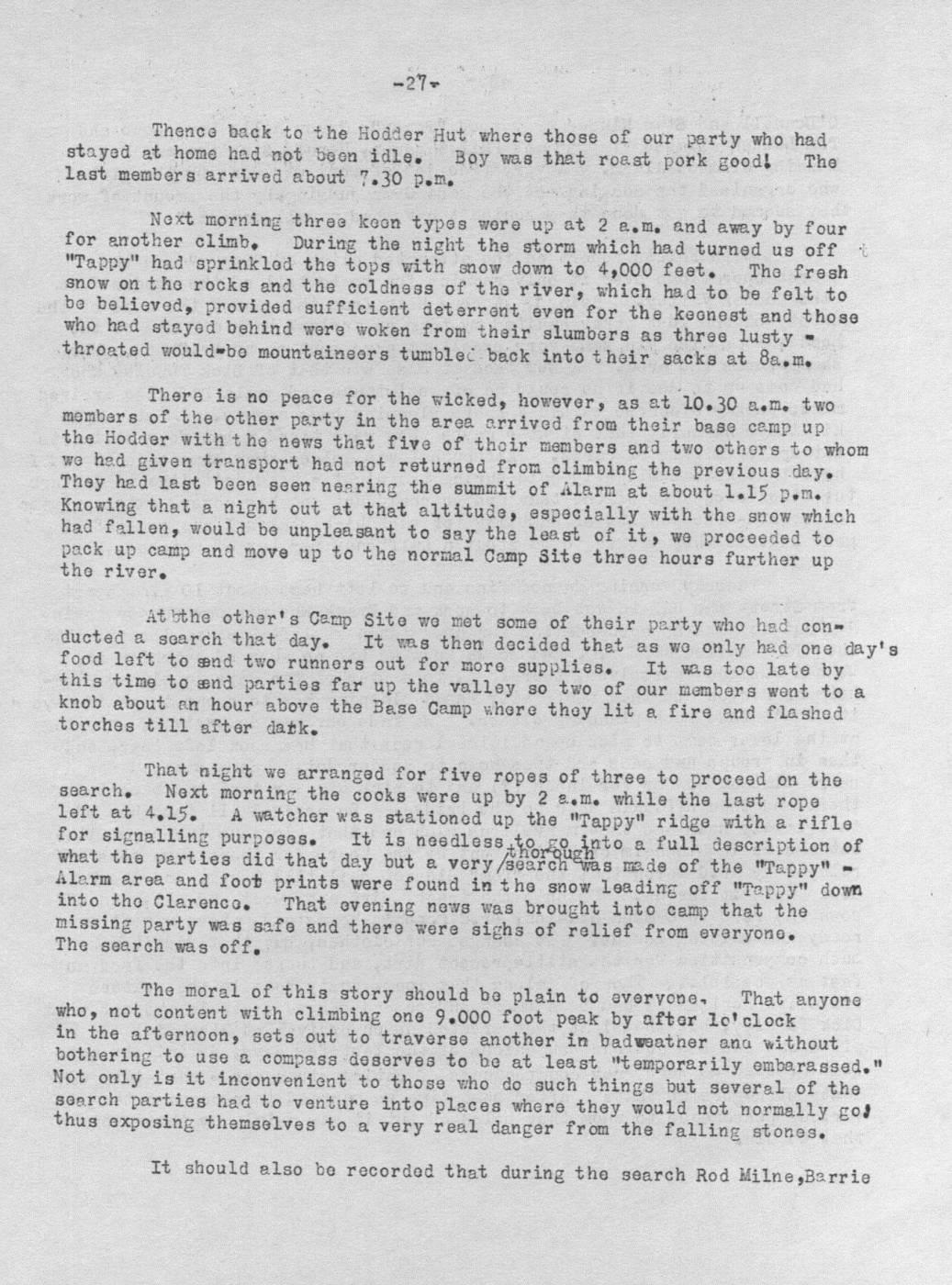 Scanned journal page 3 of 5: Set Misery (Easter 1949)
