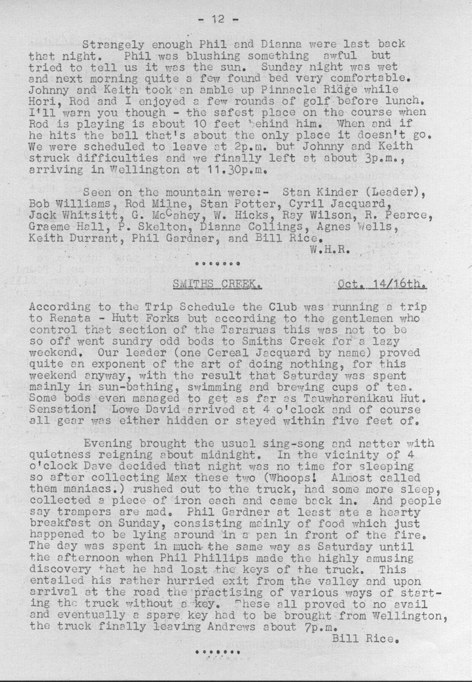 Scanned journal page 1 of 2: Smiths Creek