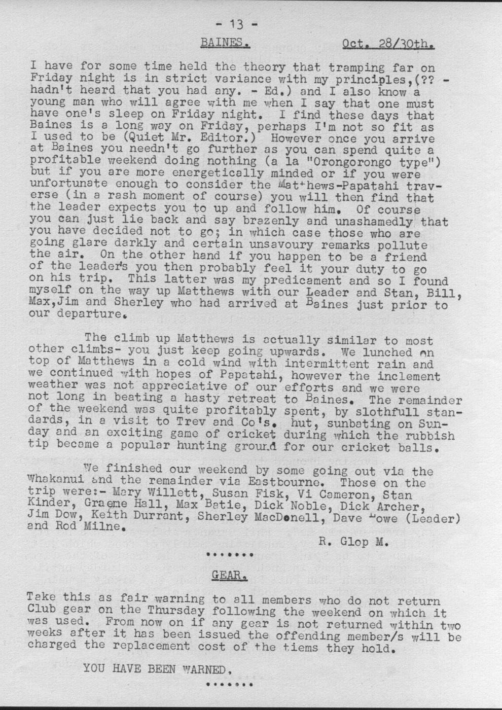 Scanned journal page 2 of 2: Smiths Creek