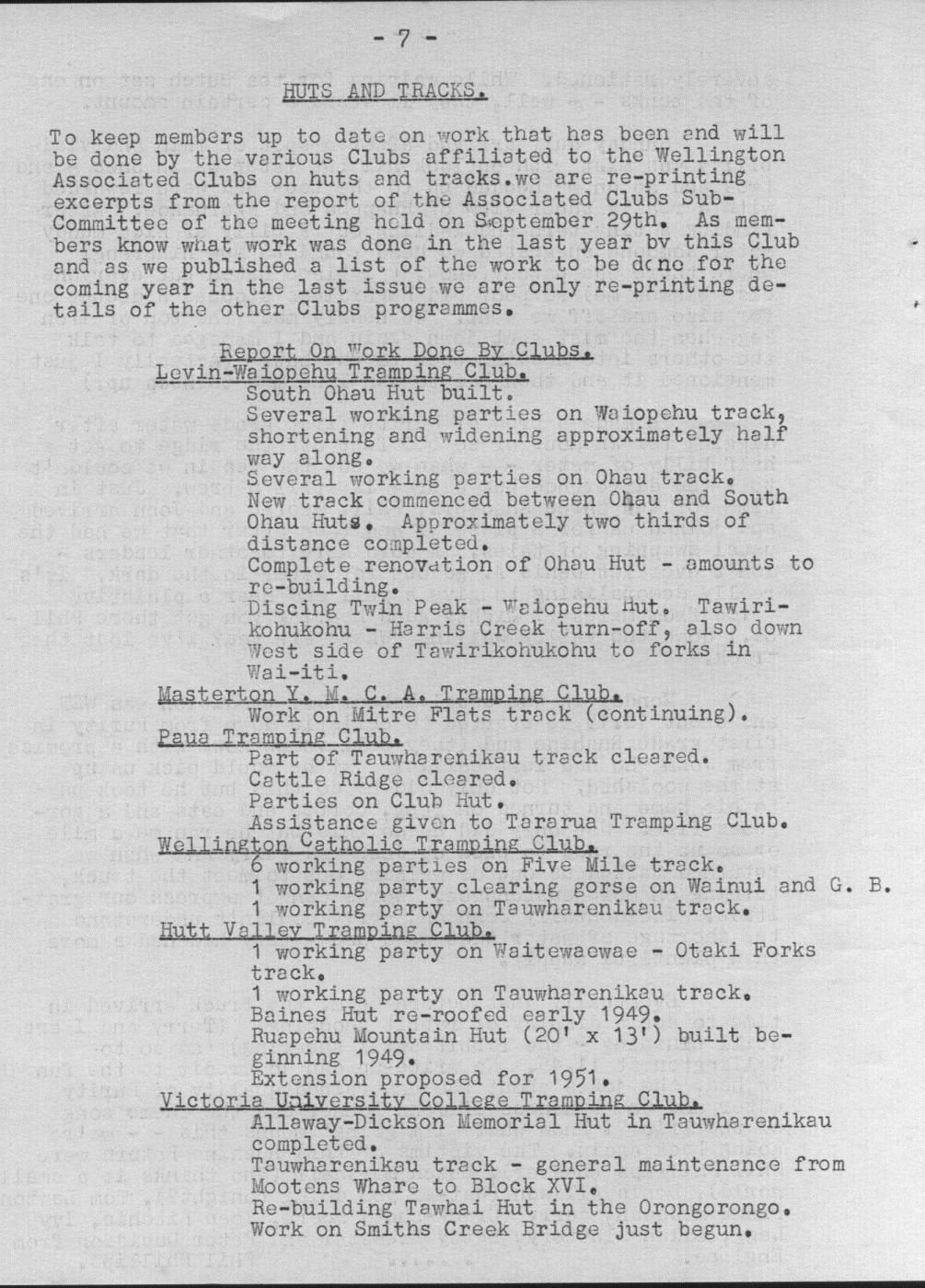 Scanned journal page 3 of 3: Ruahine Return - Labour Weekend 1949