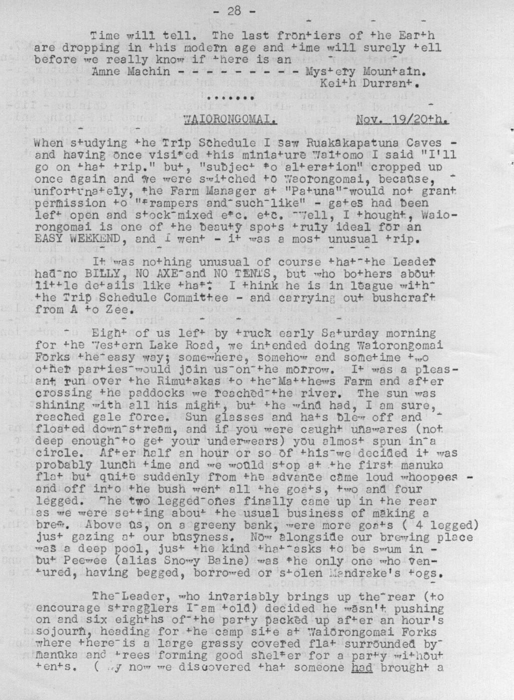 Scanned journal page 1 of 3: Waiorongomai