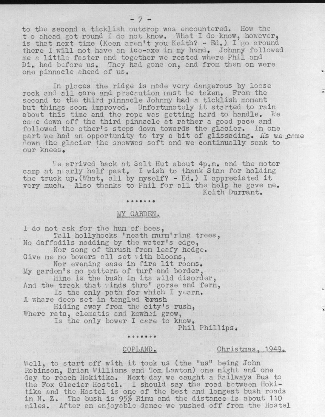 Scanned journal page 1 of 3: Copland