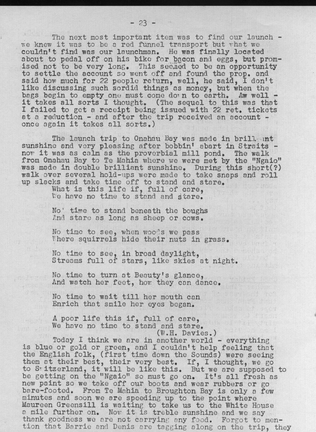 Scanned journal page 2 of 5: Dear Diary - Easter 1950