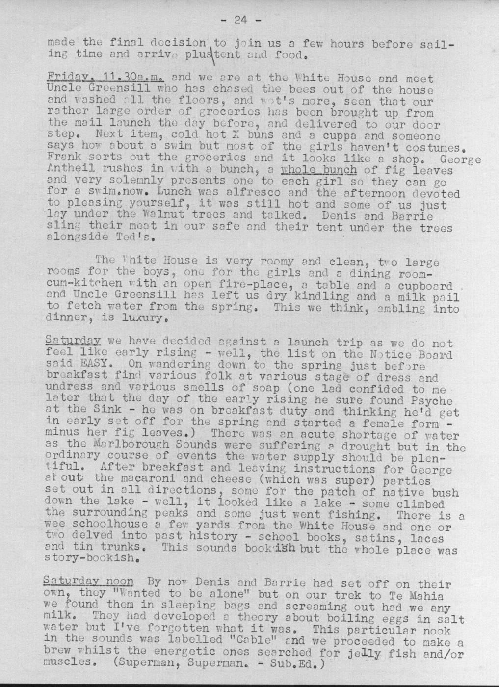 Scanned journal page 3 of 5: Dear Diary - Easter 1950