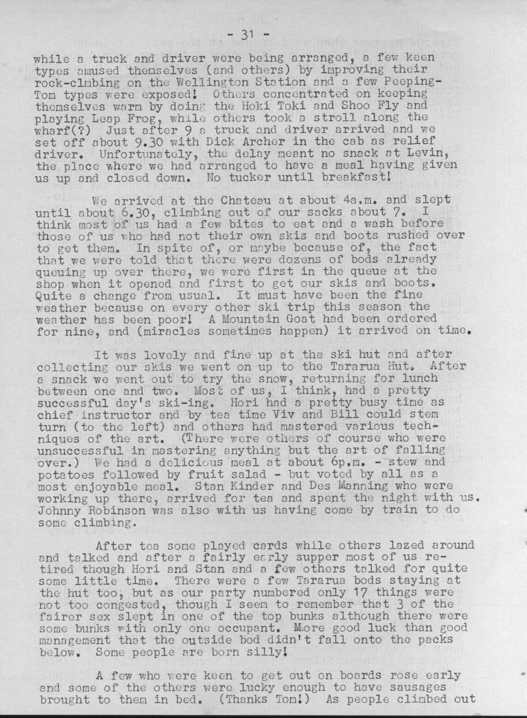 Scanned journal page 2 of 3: Ski Trip Ruapehu