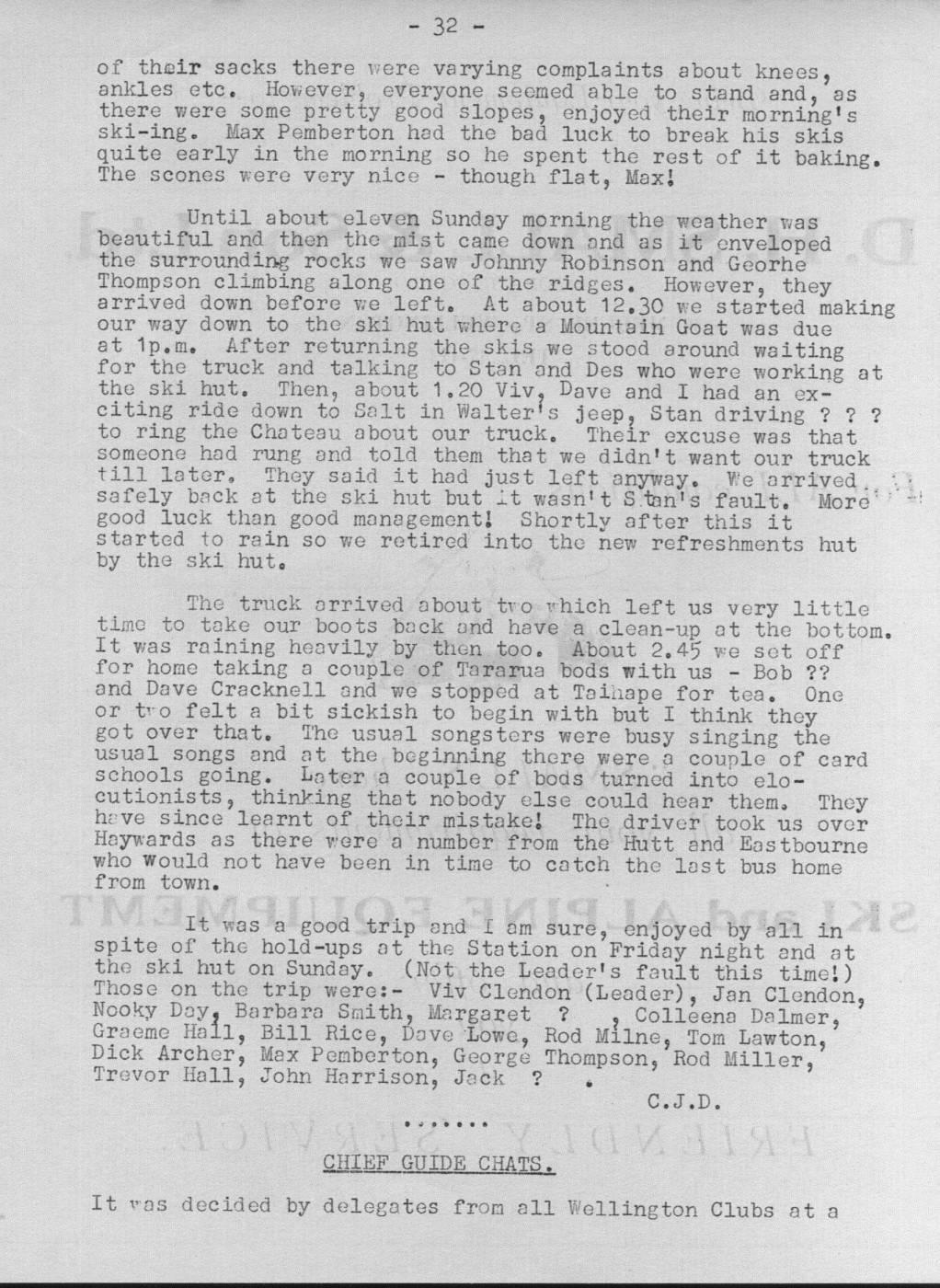 Scanned journal page 3 of 3: Ski Trip Ruapehu