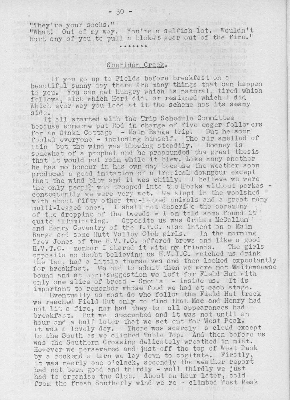 Scanned journal page 1 of 2: Sheridan Creek