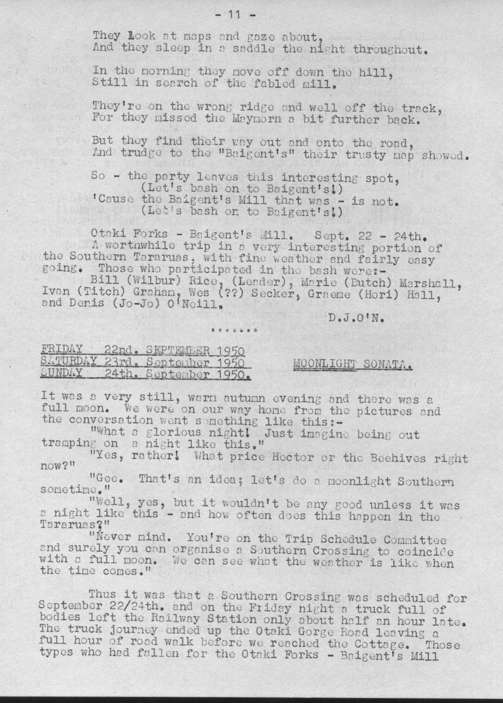 Scanned journal page 2 of 2: The Baigent's Bash