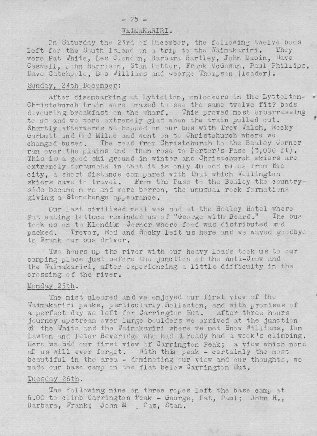 Scanned journal page 1 of 5: Waimakariri