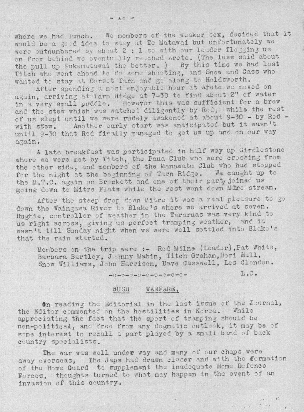 Scanned journal page 2 of 2: Anniversary Weekend - Northern Crossing