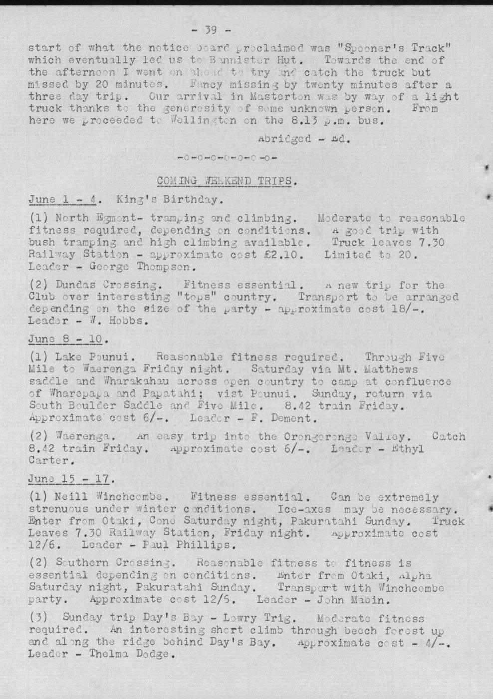 Scanned journal page 2 of 2: Middle Crossing - Anniversary Weekend
