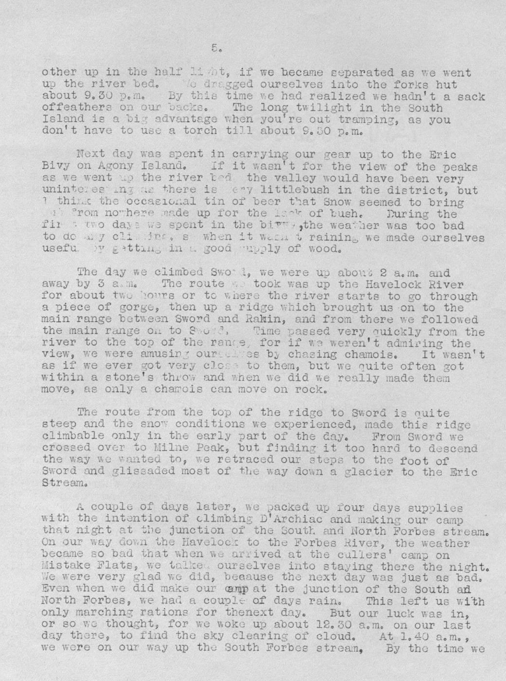 Scanned journal page 2 of 4: Havelock River to the Garden of Eden
