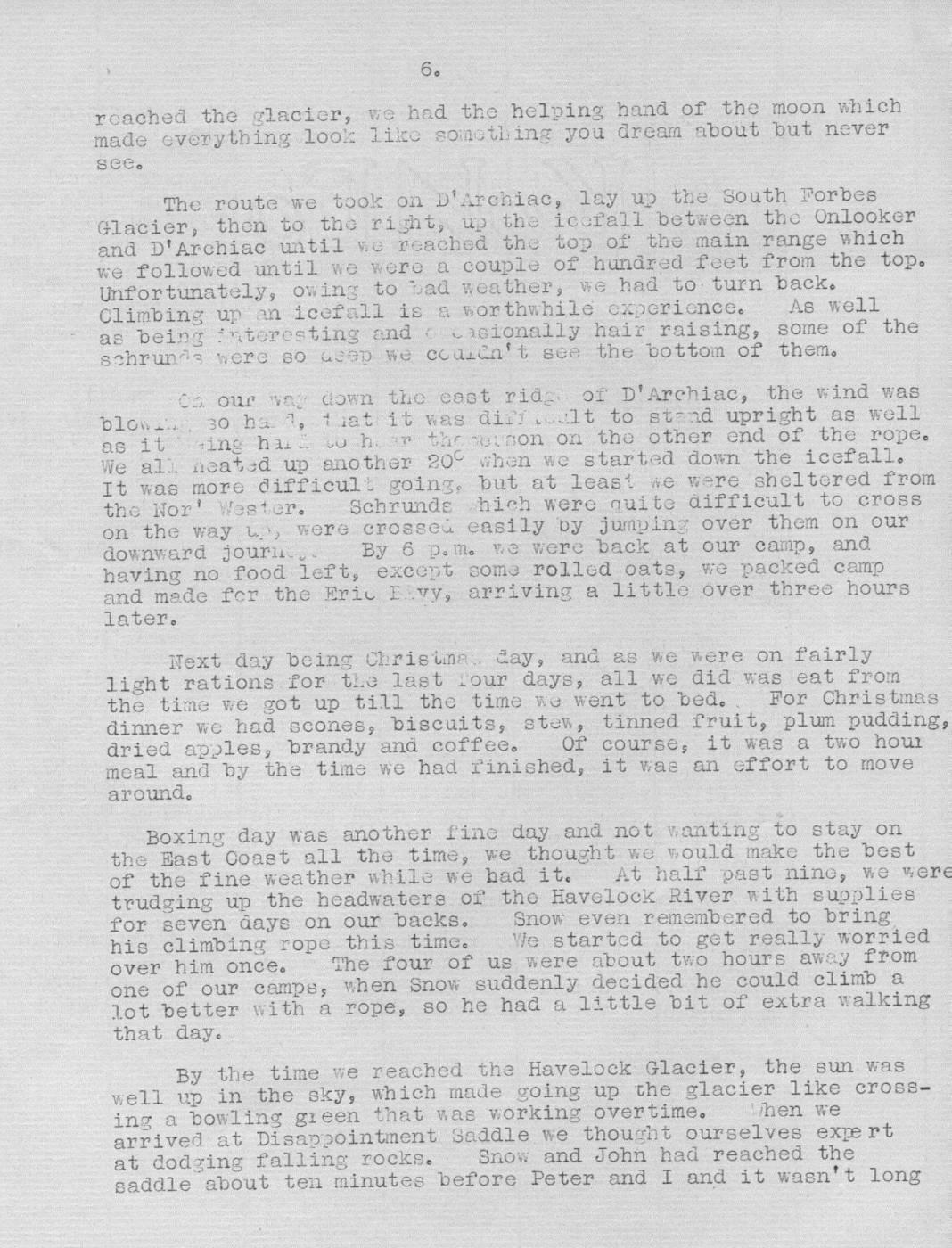 Scanned journal page 3 of 4: Havelock River to the Garden of Eden