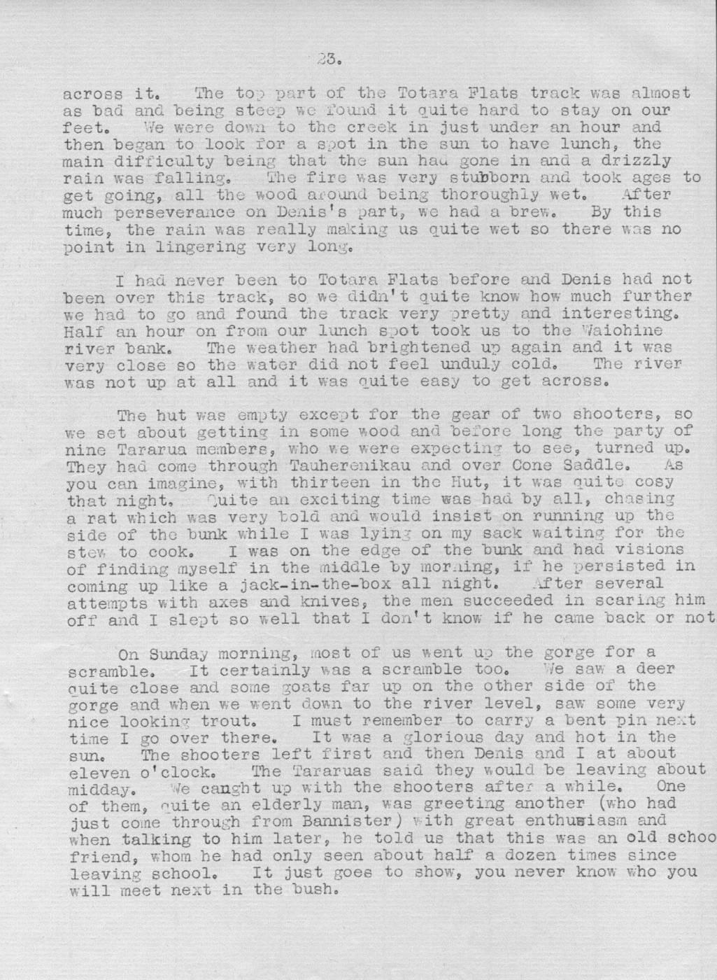 Scanned journal page 2 of 3: Holdsworth - Totara Flats