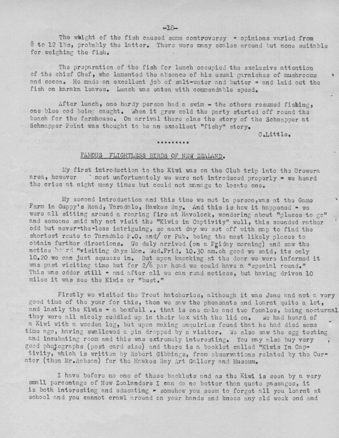 Scanned journal page 2 of 2: Postscript to Easter Trip - Catching Schnapper on the Point