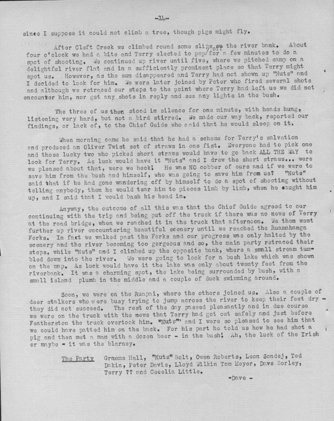 Scanned journal page 3 of 3: April Fools (Ruamahanga)