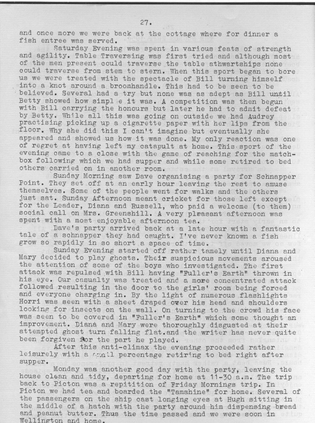 Scanned journal page 2 of 2: The Sounds Trip 1954