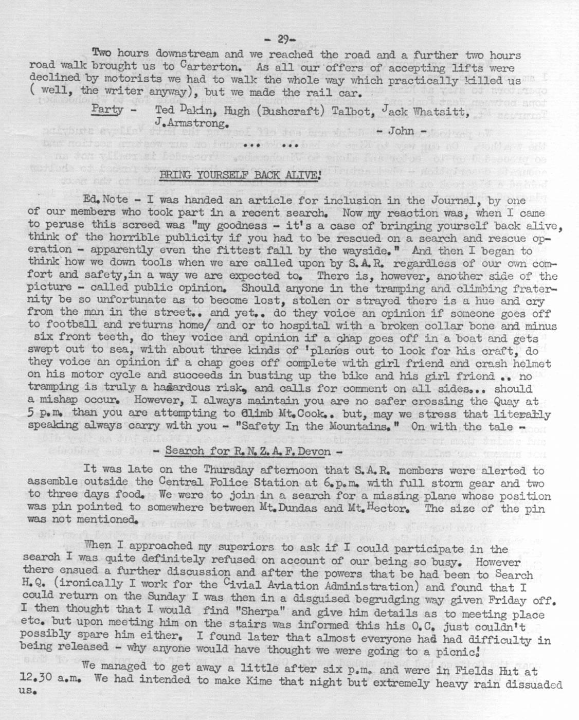 Scanned journal page 2 of 2: Woodside - Walls - Waiohine