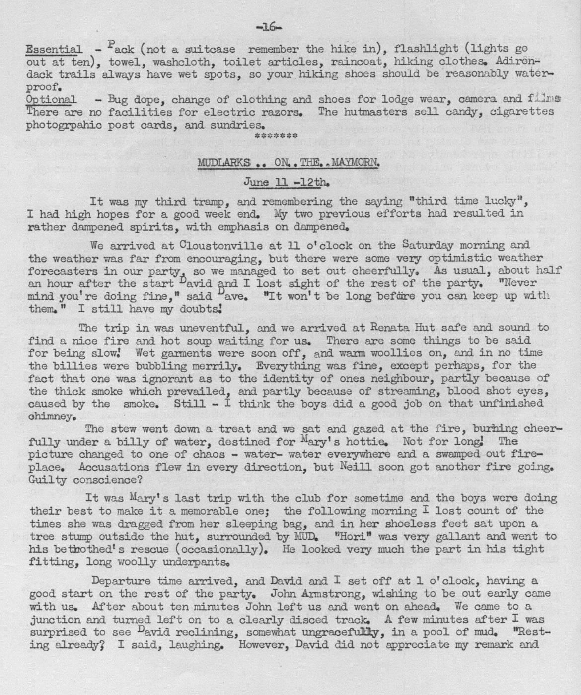 Scanned journal page 1 of 3: Mudlarks on the Maymorn (June 11th-12th)