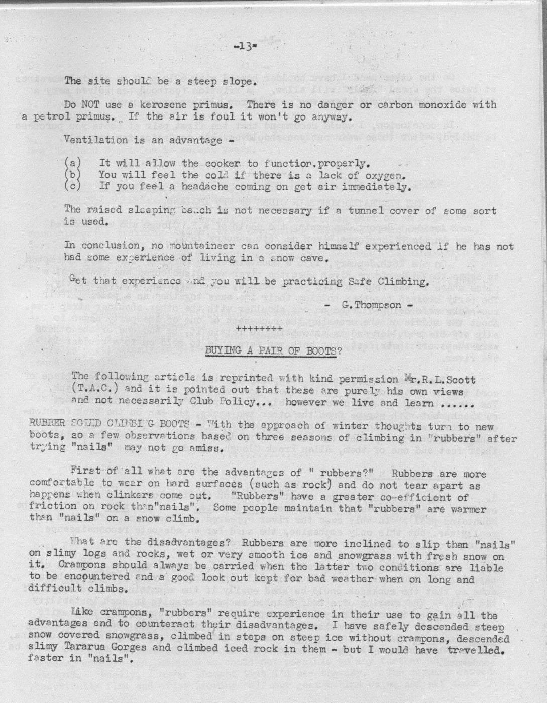 Scanned journal page 3 of 3: A Hole in the Snow