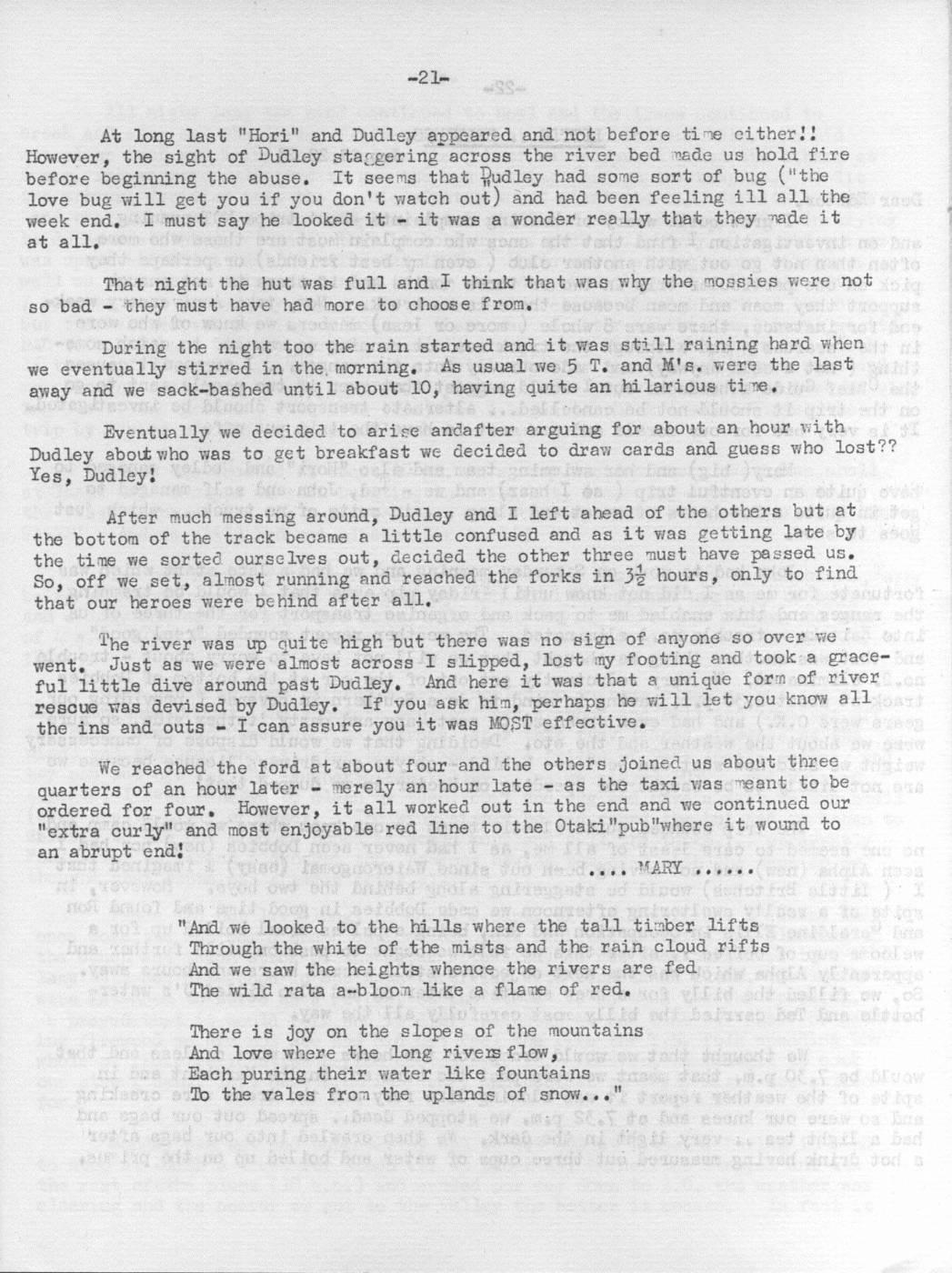 Scanned journal page 3 of 4: One More River to Cross: Anniversary Weekend