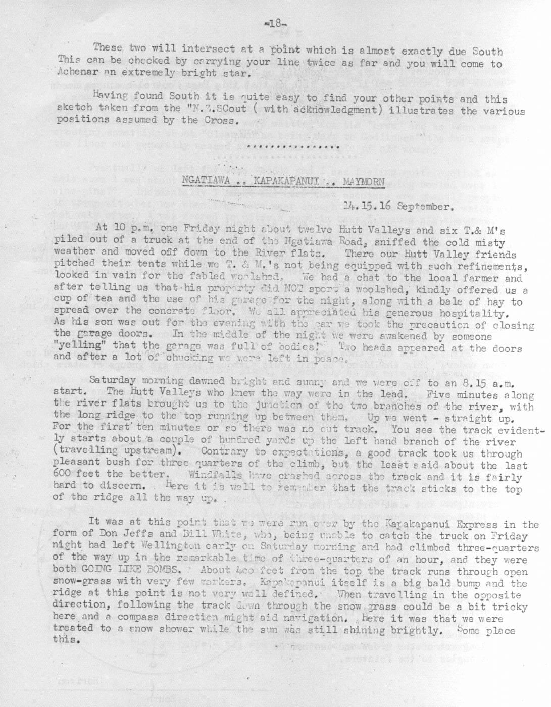 Scanned journal page 1 of 3: Ngatiawa - Kapakapanui - Maymorn