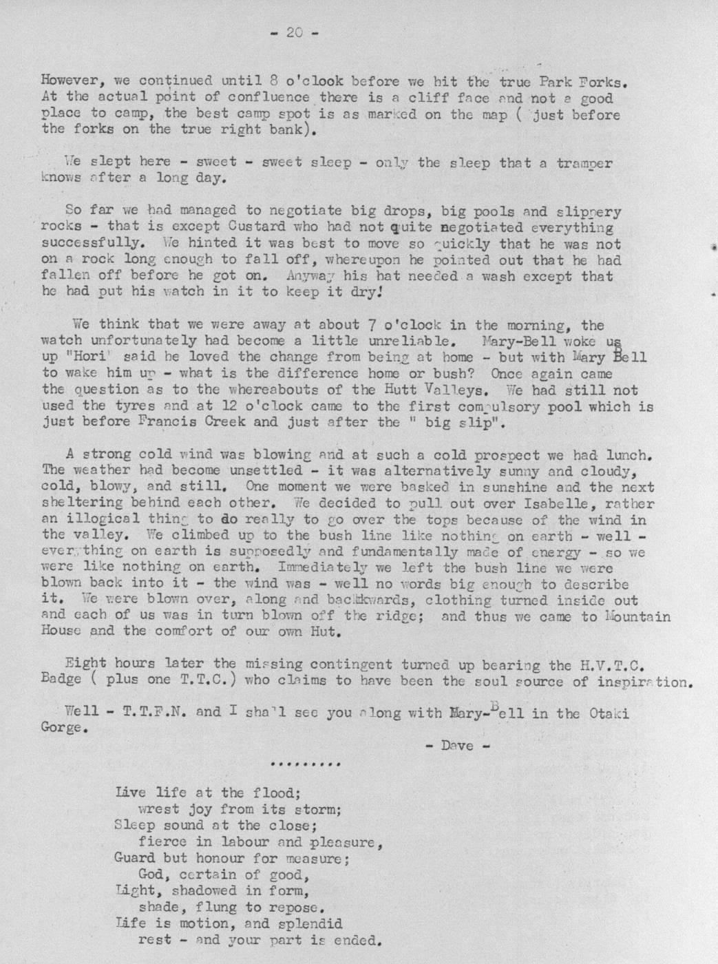 Scanned journal page 3 of 5: Anniversary Weekend in the Park (A Comedy)