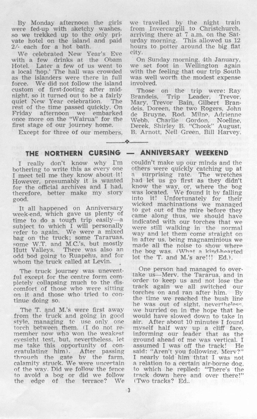 Scanned journal page 1 of 2: The Northern Cursing (Anniversary Weekend)
