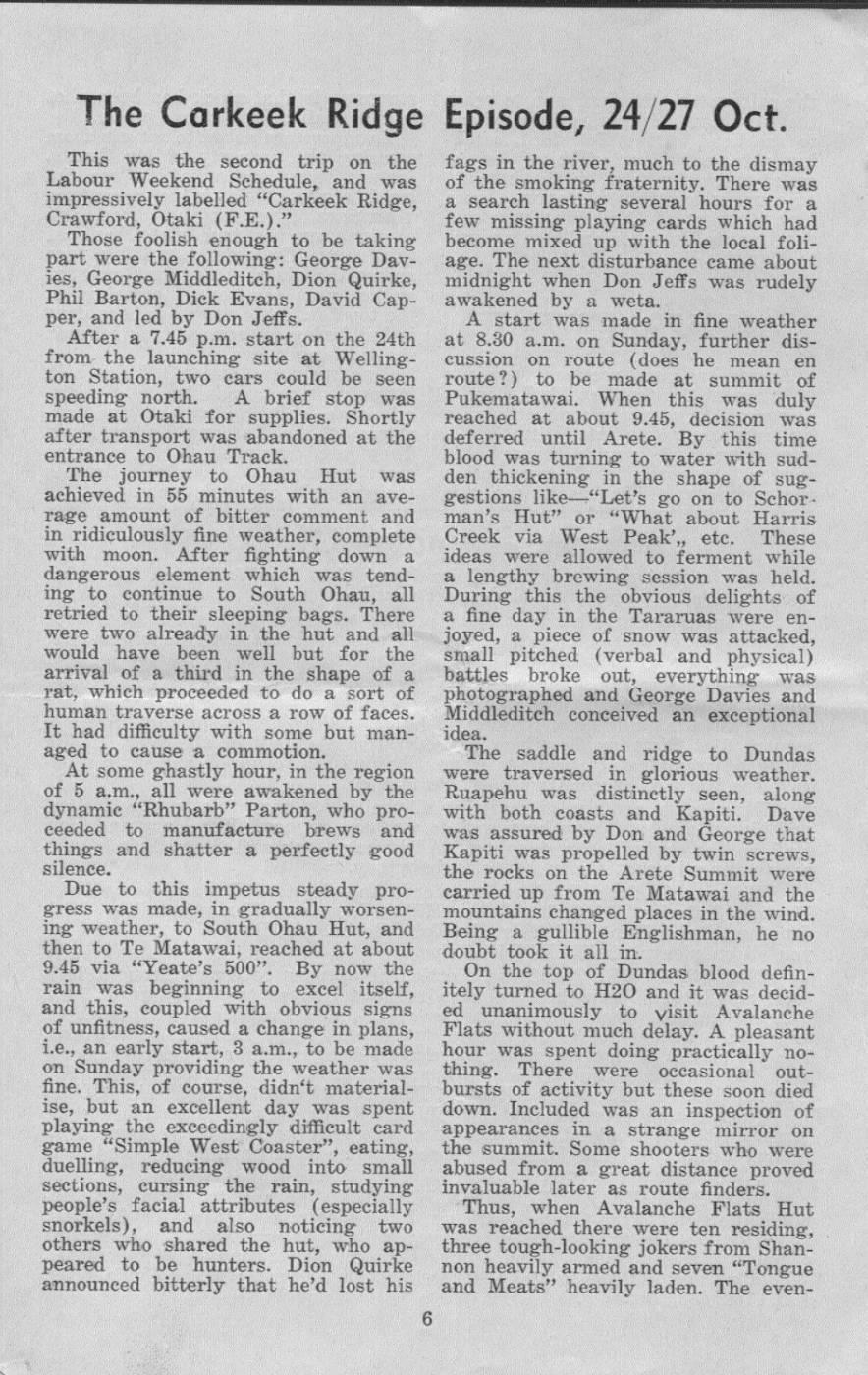 Scanned journal page 1 of 4: The Carkeek Ridge Episode