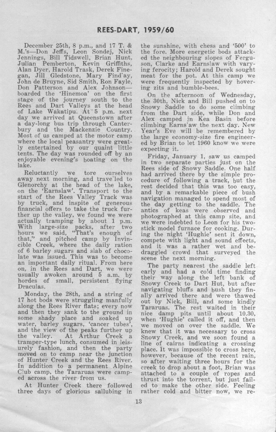 Scanned journal page 1 of 2: Rees-Dart, 1959/60