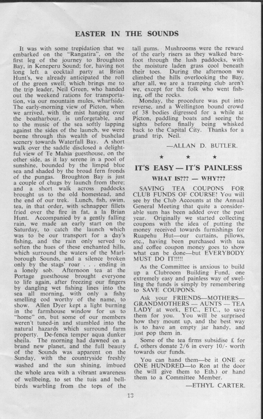 Scanned journal page 1 of 1: Easter in the Sounds