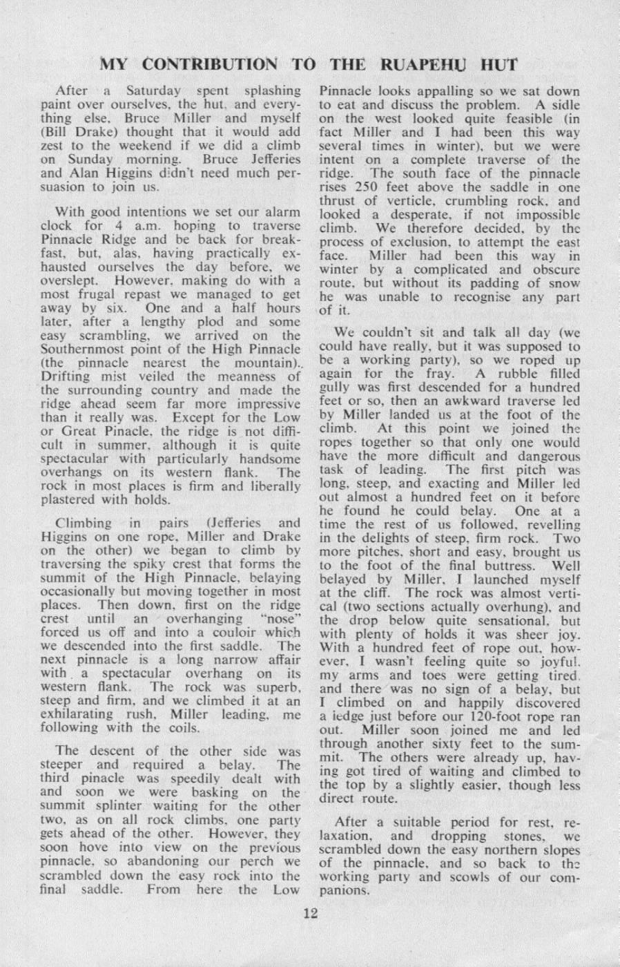 Scanned journal page 1 of 1: My Contribution to the Ruapehu Hut