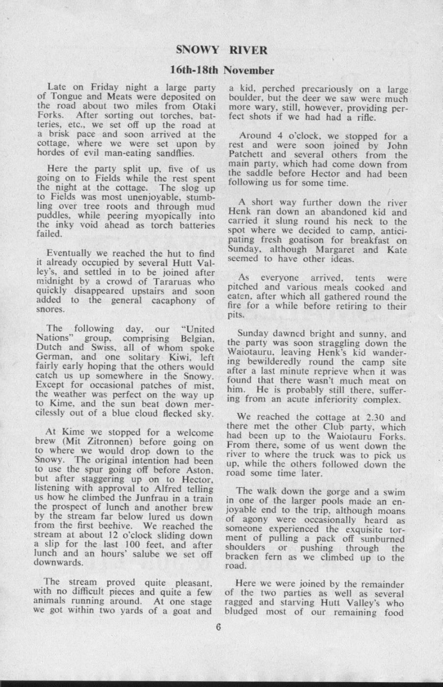 Scanned journal page 1 of 2: Snowy River