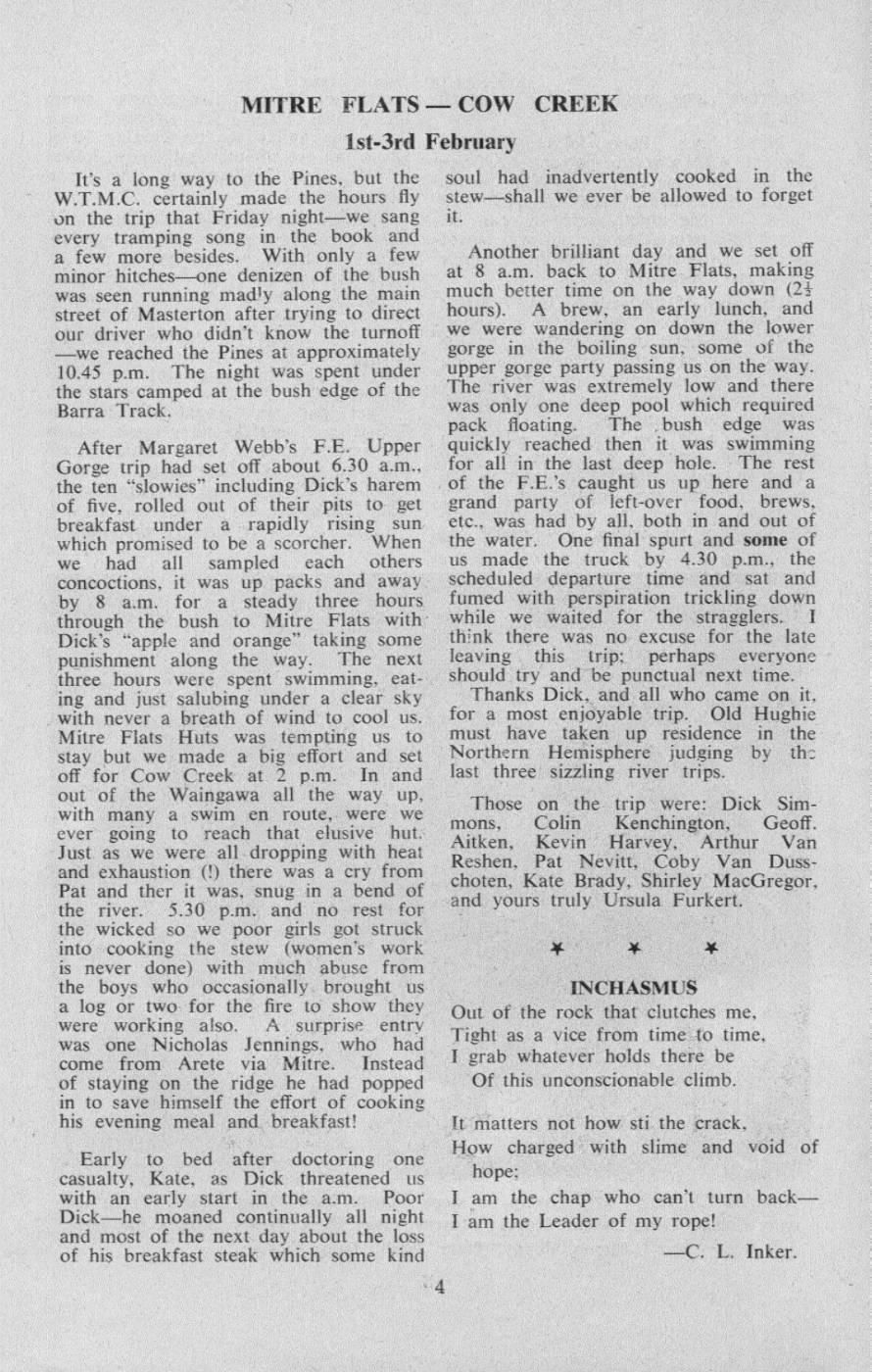 Scanned journal page 3 of 3: Hopkins Valley, Christmas 1962