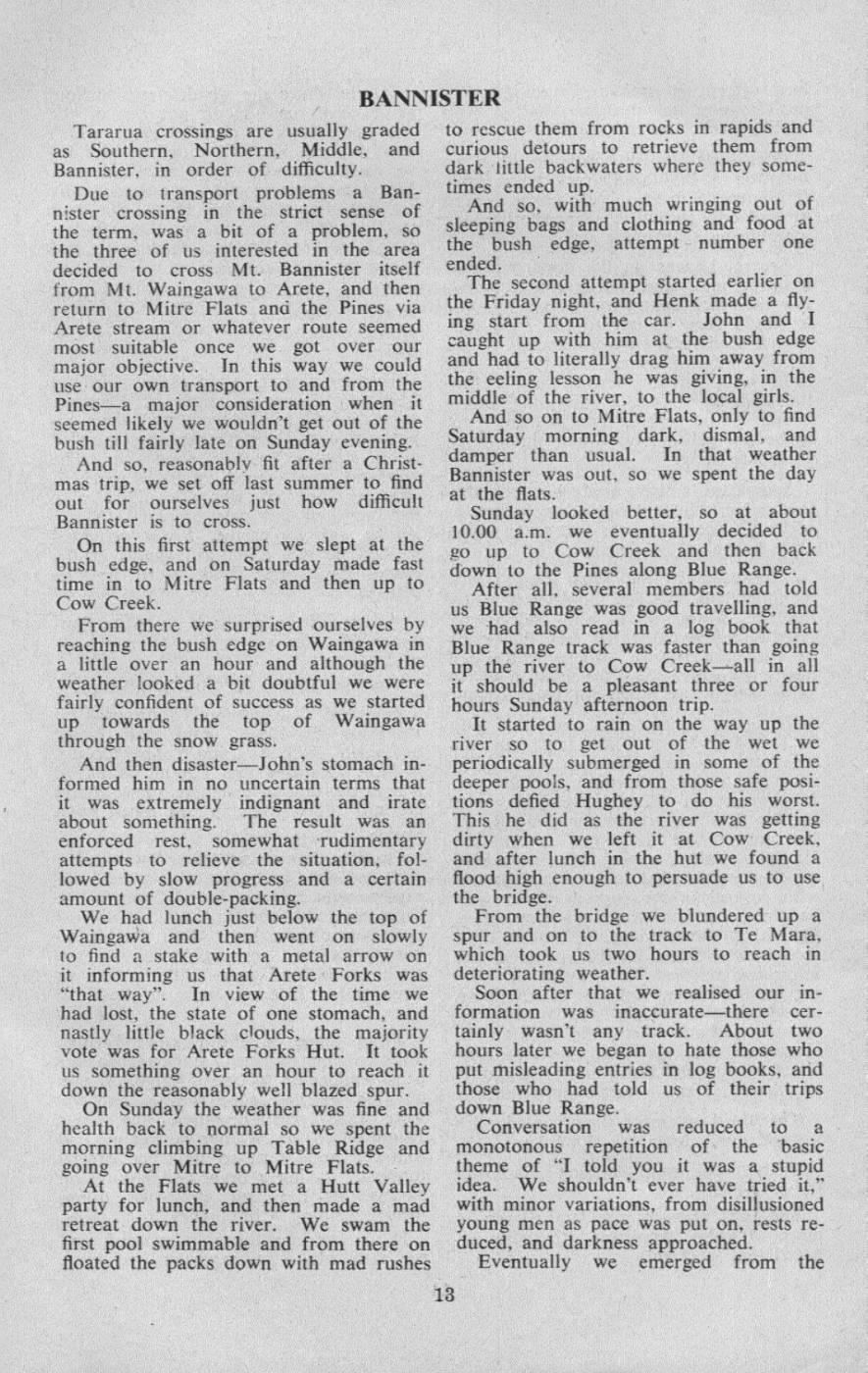 Scanned journal page 2 of 2: Otaki River, Anniversary Weekend