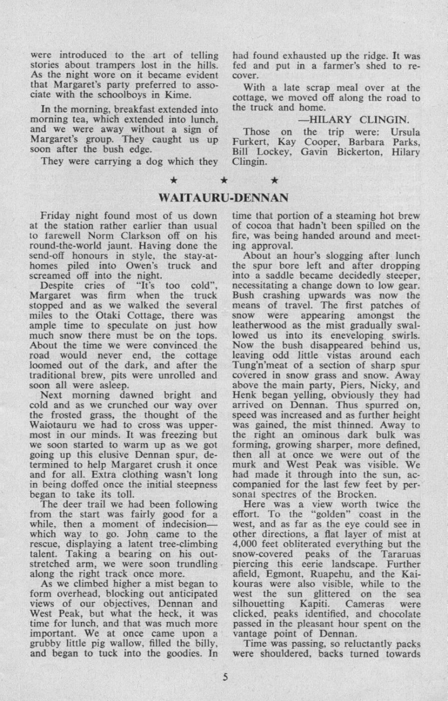 Scanned journal page 2 of 2: Fields Hut