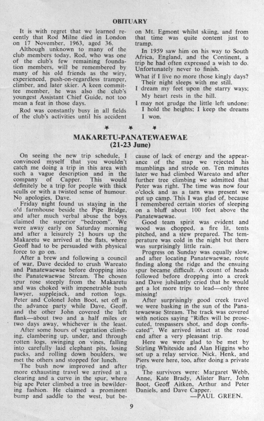 Scanned journal page 1 of 1: Makaretu-Panatewaewae (21-23 June)