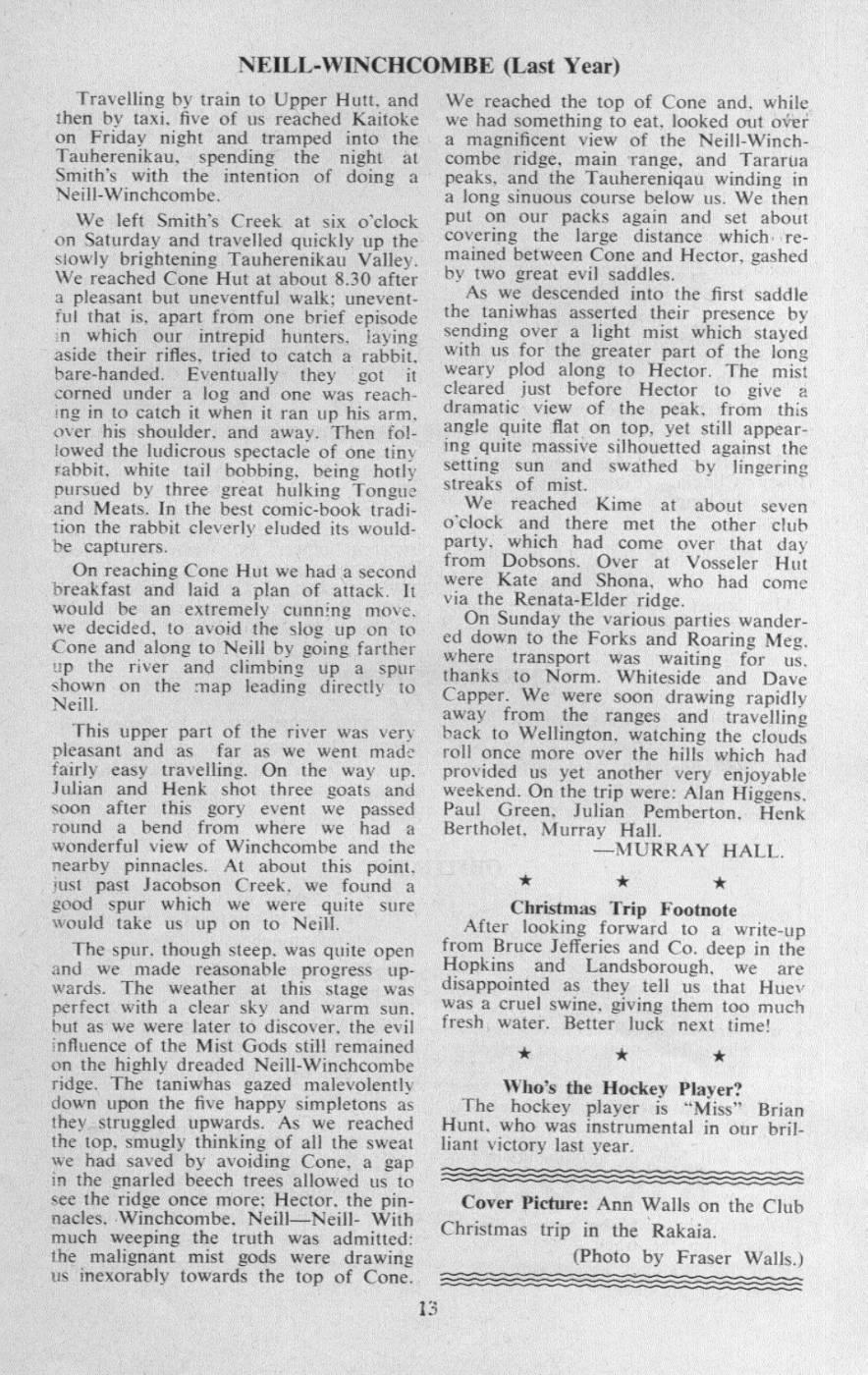 Scanned journal page 2 of 2: Wilkin Valley (Christmas, 1963)
