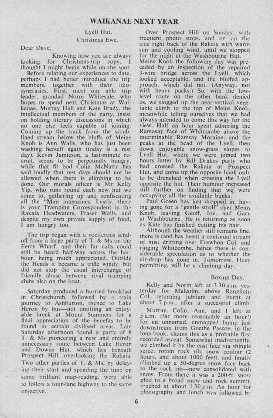 Scanned journal page 2 of 2: Dundas Ridge