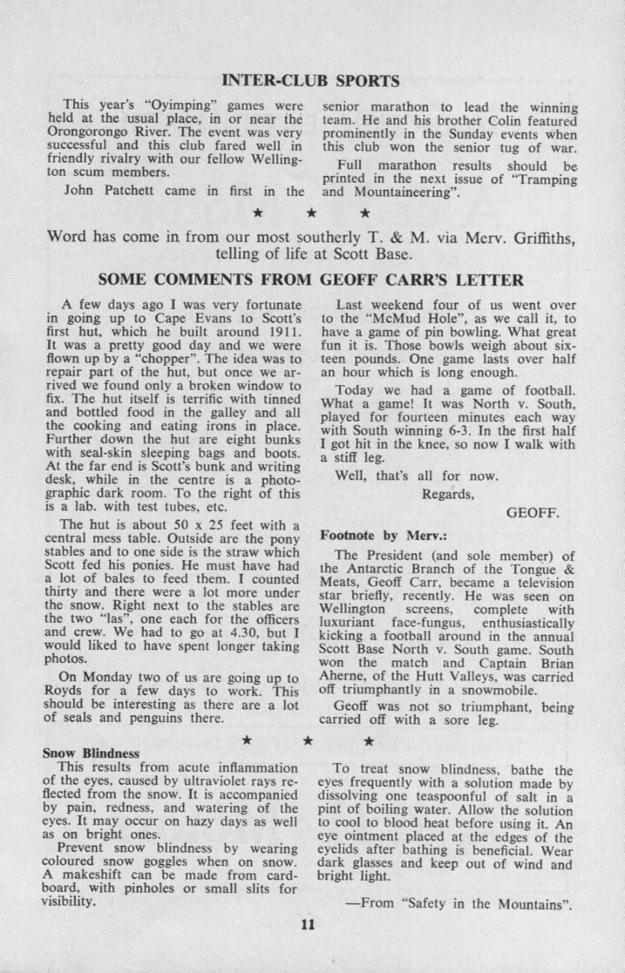 Scanned journal page 1 of 1: Inter-Club Sports