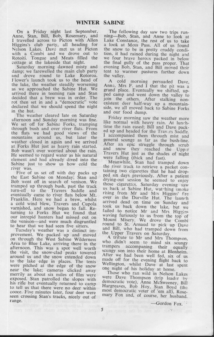Scanned journal page 2 of 3: Totara Flats Trip