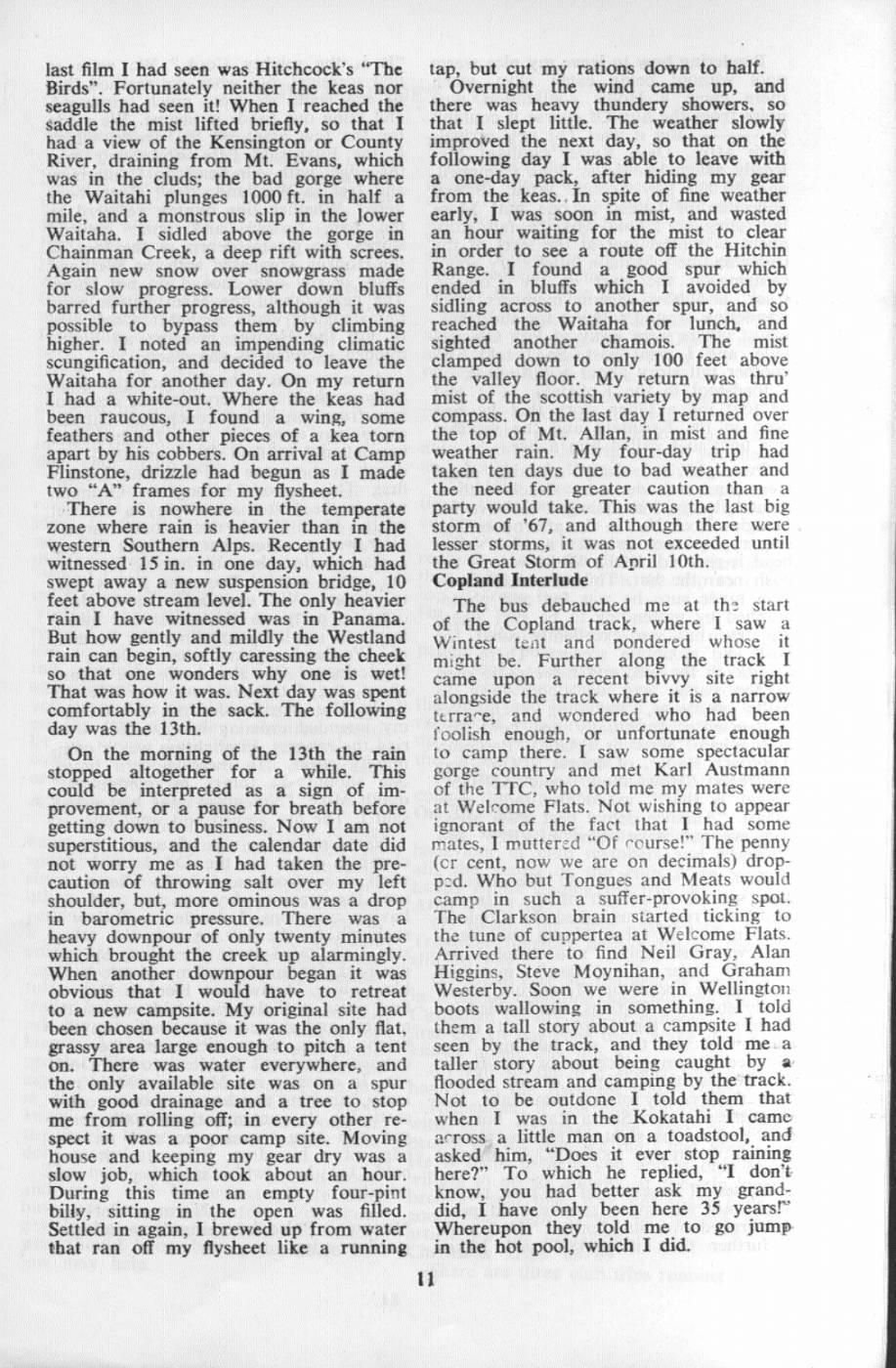 Scanned journal page 2 of 3: A Long Weekend in the South Island