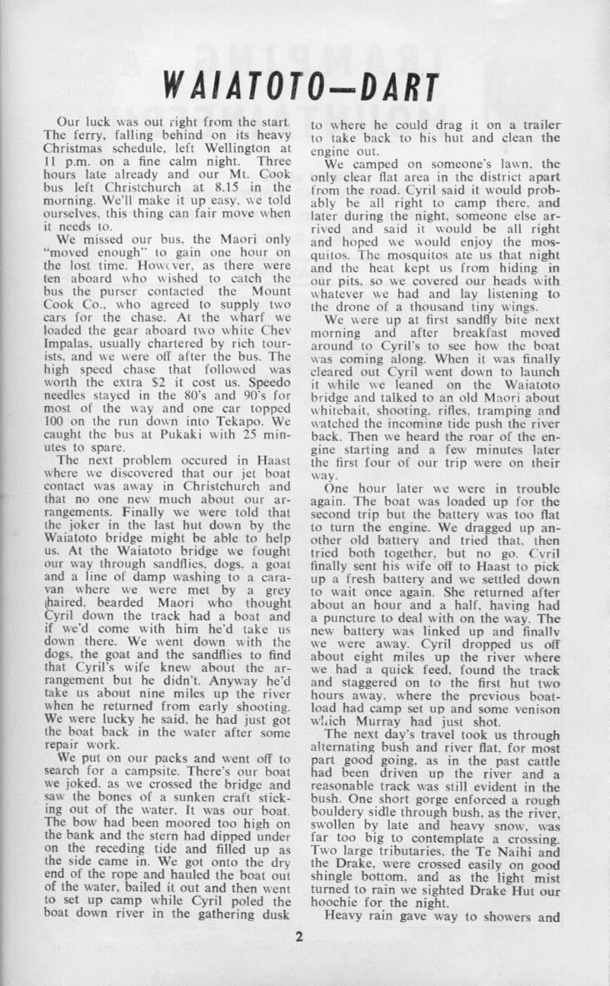Scanned journal page 1 of 8: Waiatoto - Dart