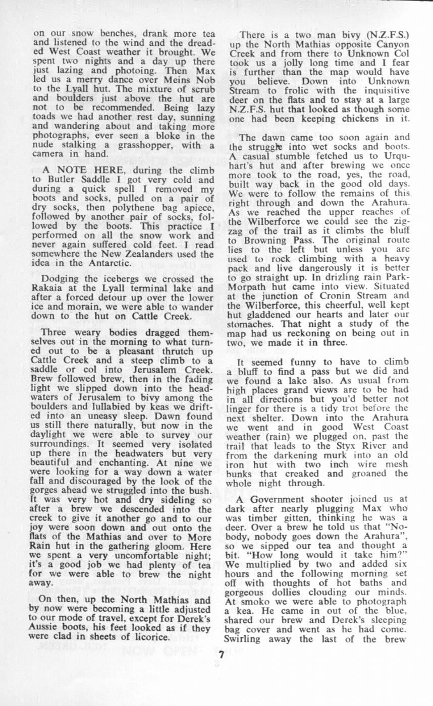 Scanned journal page 2 of 3: Further than Erewhon (Christmas trip)