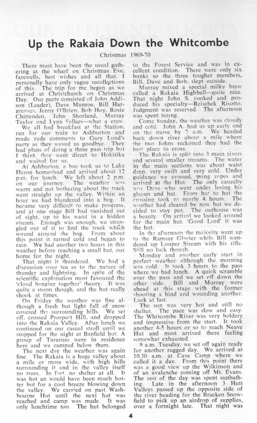 Scanned journal page 1 of 3: Up the Rakaia, Down the Whitcombe